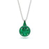 Hidden Halo Emerald Necklace - Joanna No. 21