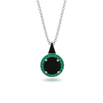Hidden Halo Black Diamond Necklace - Joanna No. 24 image 1