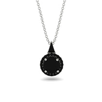 Hidden Halo Black Diamond Necklace - Joanna No. 39 image 1