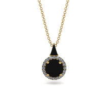 Hidden Halo Black Diamond Necklace - Joanna No. 7 image 1