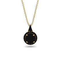 Hidden Halo Black Diamond Necklace - Joanna No. 37 image 1