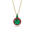 Hidden Halo Emerald Necklace - Joanna No. 49