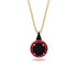 Hidden Halo Black Diamond Necklace - Joanna No. 52 image 1