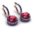 Hidden Halo Ruby Hoop Earrings - Catalina No. 71 image 1