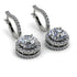 Hidden Halo Diamond Hoop Earrings - Catalina No. 3 image 1
