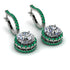 Hidden Halo Diamond Hoop Earrings - Catalina No. 18