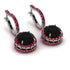 Hidden Halo Black Diamond Hoop Earrings - Catalina No. 54 image 1