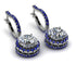 Hidden Halo Diamond Hoop Earrings - Catalina No. 63