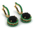 Hidden Halo Black Diamond Hoop Earrings - Catalina No. 22