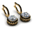 Hidden Halo Diamond Hoop Earrings - Catalina No. 31