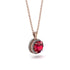 Hidden Halo Ruby Necklace - Catalina No. 11