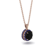 Hidden Halo Black Diamond Necklace - Catalina No. 68 image 1