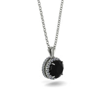 Hidden Halo Black Diamond Necklace - Catalina No. 9 image 1