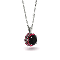 Hidden Halo Black Diamond Necklace - Catalina No. 54 image 1