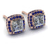 Hidden Halo Princess Diamond Earrings - Georgia No. 62