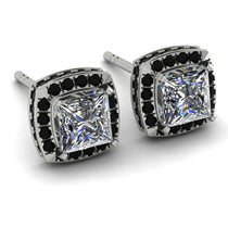 Hidden Halo Princess Diamond Earrings - Georgia No. 33 image 1