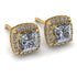 Hidden Halo Princess Diamond Earrings - Georgia No. 1