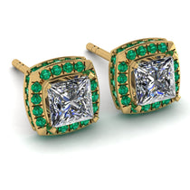 Hidden Halo Princess Diamond Earrings - Georgia No. 16 image 1