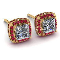Hidden Halo Princess Diamond Earrings - Georgia No. 46 image 1