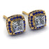 Hidden Halo Princess Diamond Earrings - Georgia No. 61