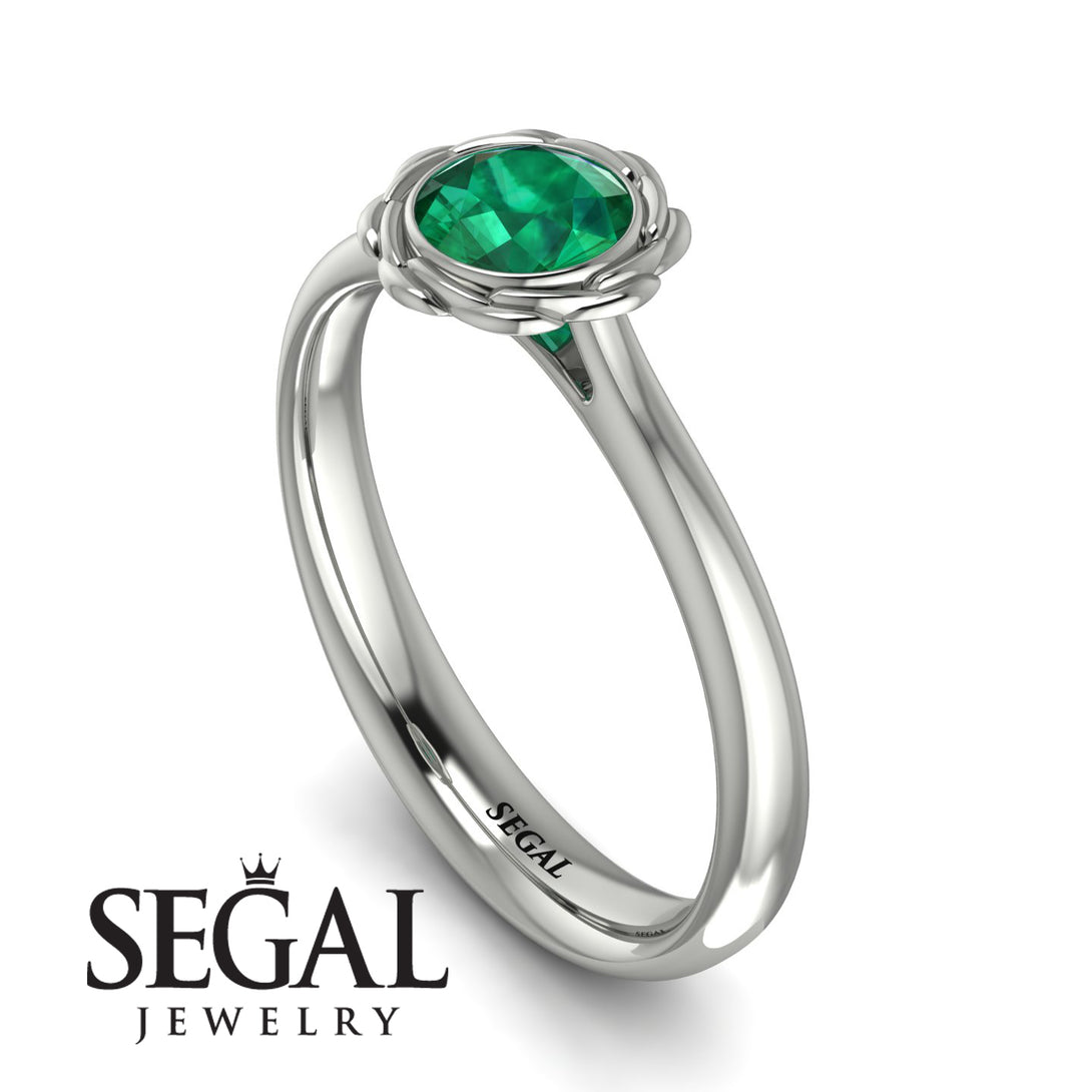 Solitaire Minimalist Emerald Ring - Eden No. 6