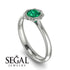 Solitaire Minimalist Emerald Ring - Eden No. 6