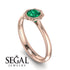 Solitaire Minimalist Emerald Ring - Eden No. 5