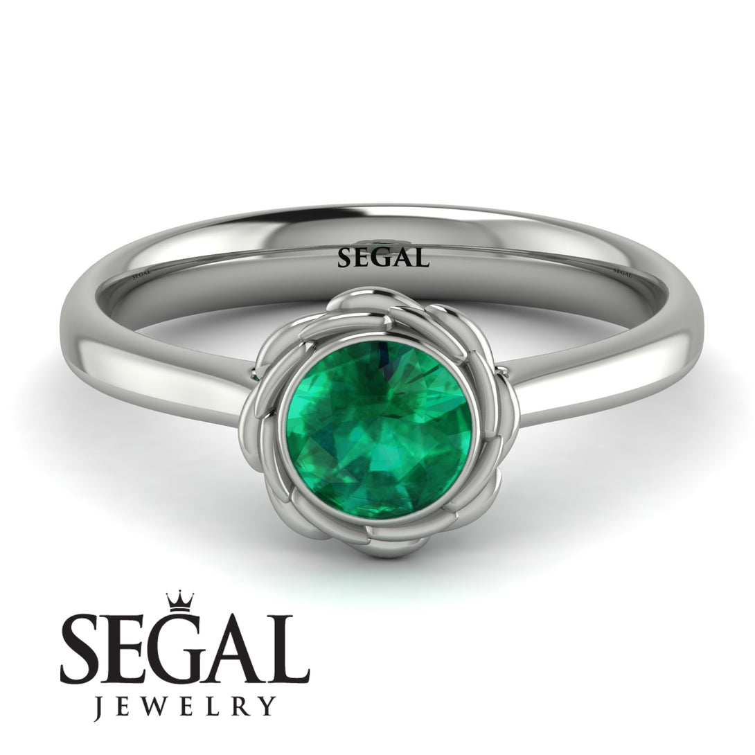 Solitaire Minimalist Emerald Ring - Eden No. 6
