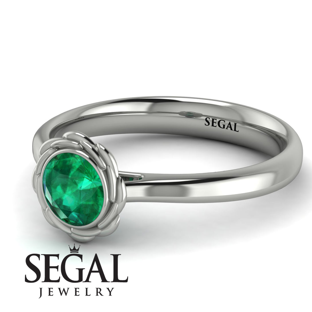 Solitaire Minimalist Emerald Ring - Eden No. 6
