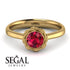 Solitaire Minimalist Ruby Ring - Eden No. 10