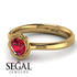 Solitaire Minimalist Ruby Ring - Eden No. 10
