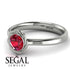 Solitaire Minimalist Ruby Ring - Eden No. 12 image 3