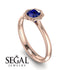 Solitaire Minimalist Sapphire Ring - Eden No. 14