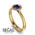 Solitaire Minimalist Sapphire Ring - Eden No. 13