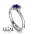 Solitaire Minimalist Sapphire Ring - Eden No. 15