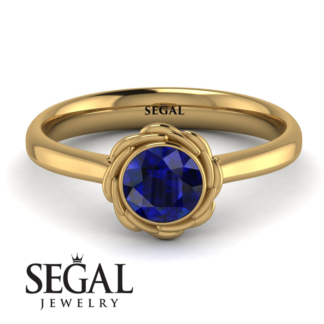 Solitaire Minimalist Sapphire Ring - Eden No. 13