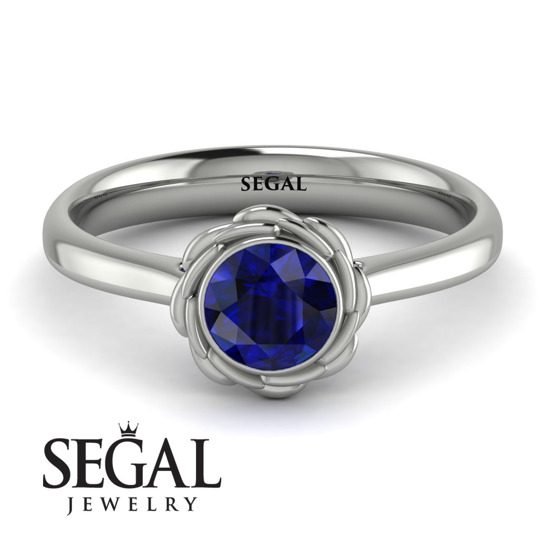 Solitaire Minimalist Sapphire Ring - Eden No. 15