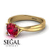 Solitaire Twist Shank Ruby Ring - Eleanor No. 10 image 3