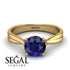 Solitaire Twist Shank Sapphire Ring - Eleanor No. 13 image 2