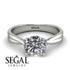 Solitaire Twist Shank Diamond Ring - Eleanor No. 3