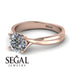 Solitaire Twist Shank Diamond Ring - Eleanor No. 2