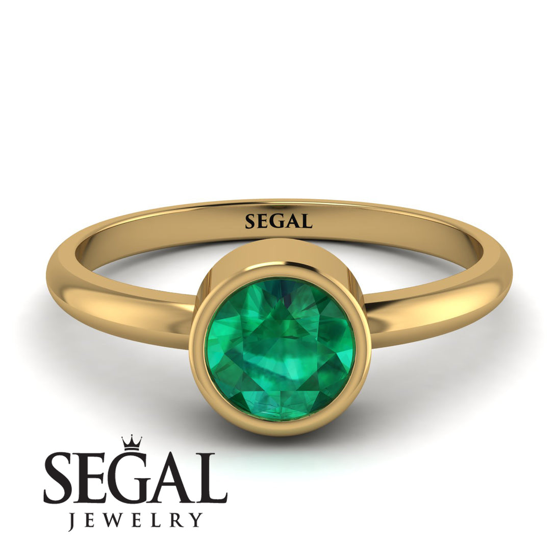 Solitaire Bezel Emerald Ring - Emerson No. 4
