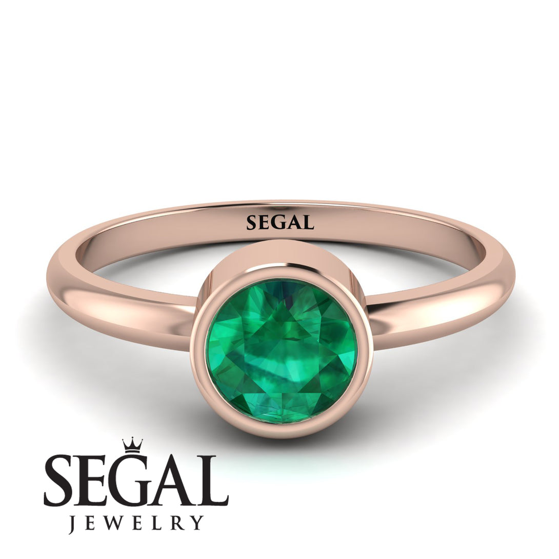 Solitaire Bezel Emerald Ring - Emerson No. 5