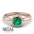 Solitaire Bezel Emerald Ring - Emerson No. 5