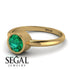 Solitaire Bezel Emerald Ring - Emerson No. 4