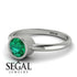 Solitaire Bezel Emerald Ring - Emerson No. 6