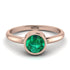 Solitaire Bezel Emerald Ring - Emerson No. 5