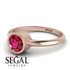 Solitaire Bezel Ruby Ring - Emerson No. 11