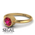 Solitaire Bezel Ruby Ring - Emerson No. 10