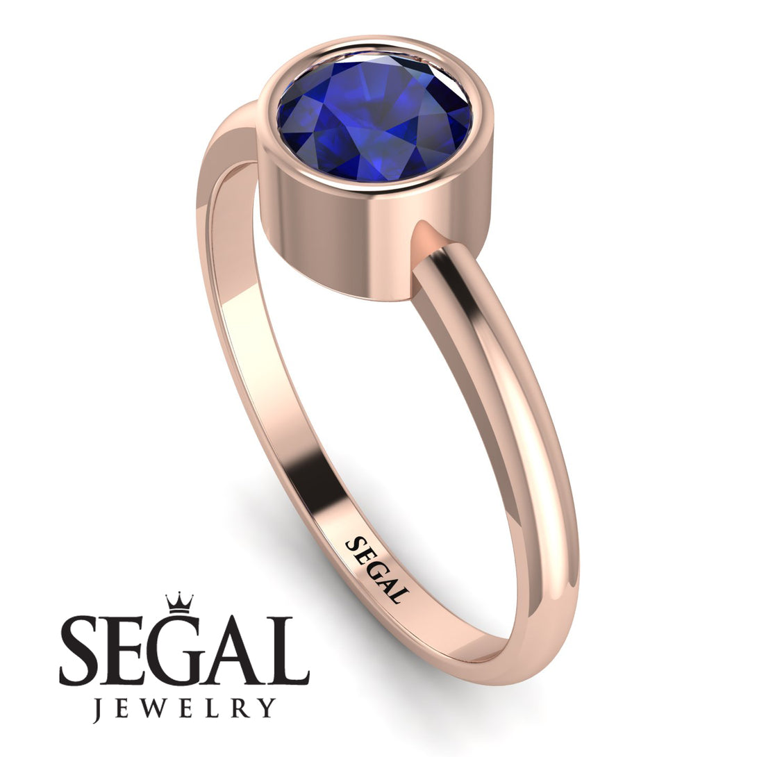 Solitaire Bezel Sapphire Ring - Emerson No. 14